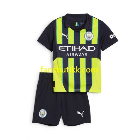 Fotballdrakt Manchester City Barn Bortetrøye 2024-2025 Kortermet